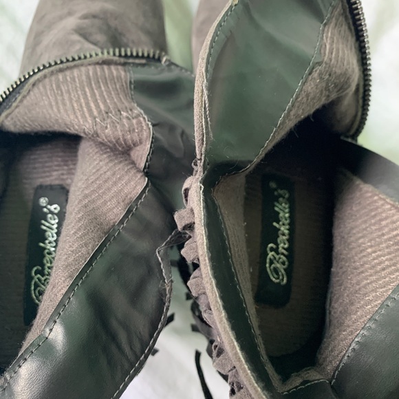 Gray fringe ankle boots - Picture 5 of 6